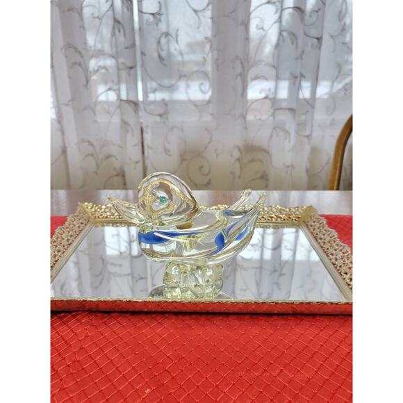 Vintage Art Glass Duck Figurine Paperweight, Vidrios Artisticos del Norte - Picture 2 of 7